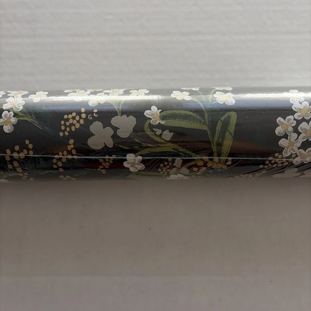 Rifle Paper Co RP7384 Cornflower Black and Green Wallpaper- 1 Roll